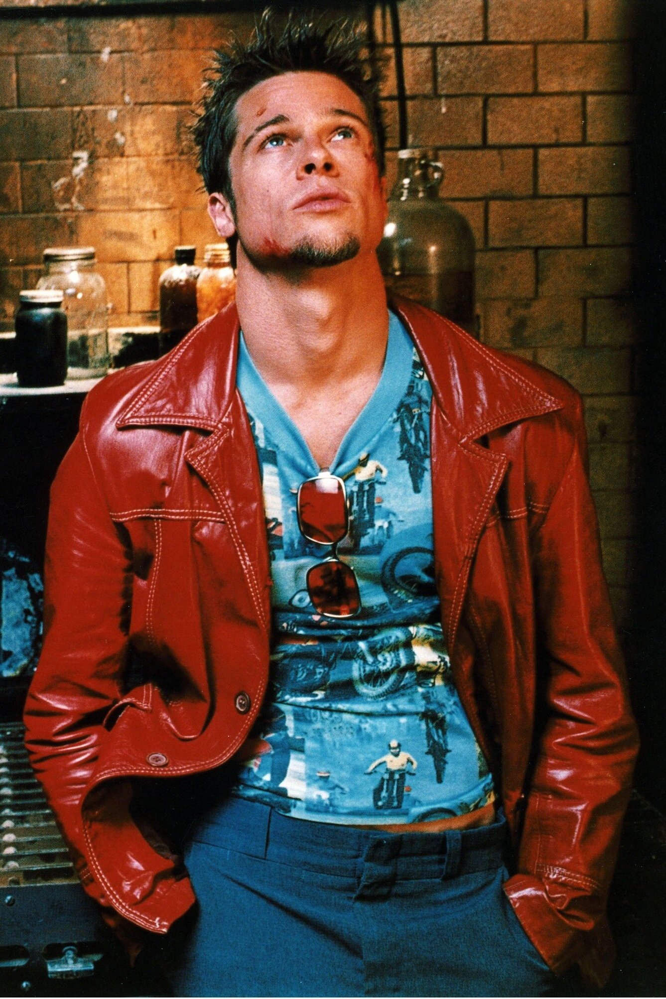 Brad Pitt as Tyler Durden in Fight Club