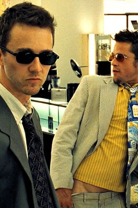 Brad Pitt and Edward Norton in Fight Club