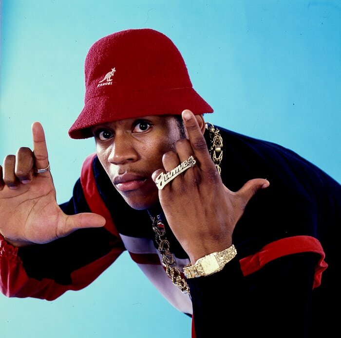 LL Cool J wearing a Gruen Gold Nugget watch in 1987