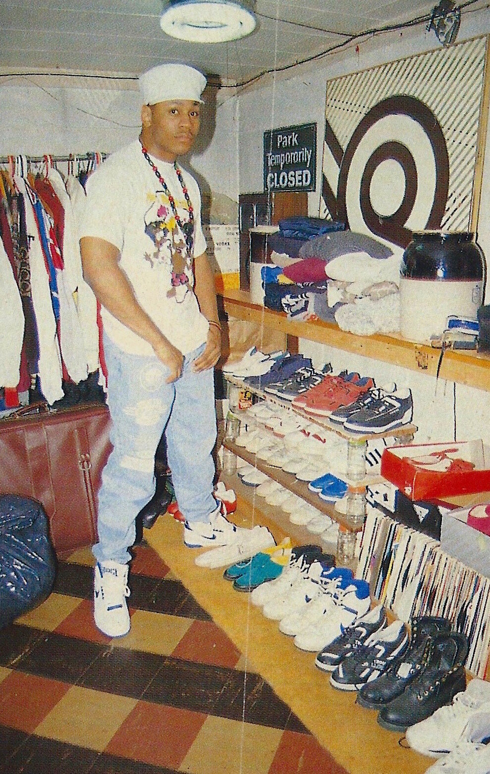 LL Cool J with his sneakers