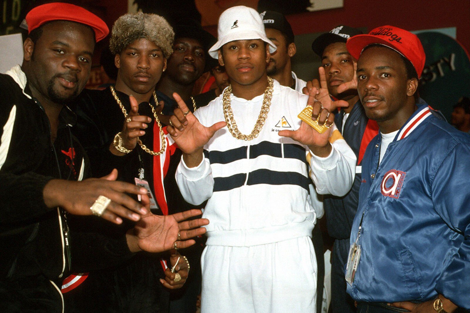 LL Cool J wearing an Adidas tracksuit