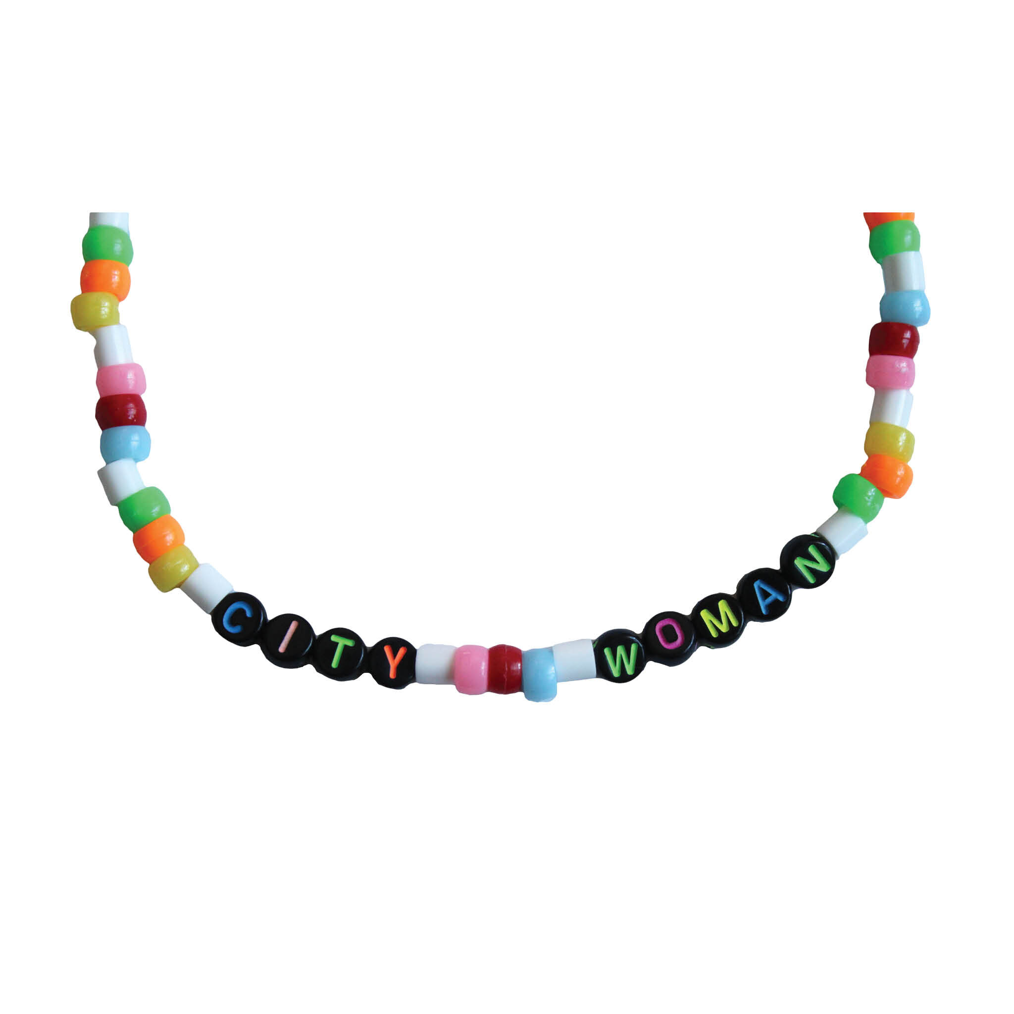 Big Rainbow Bead choker Necklace – ashershaydesigns