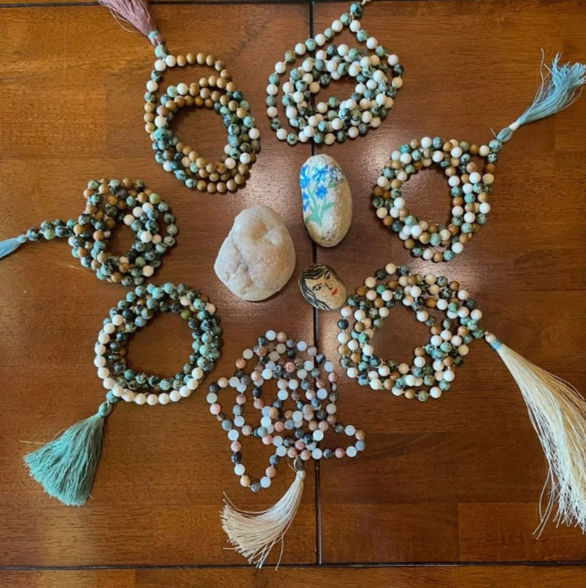 Mala beads from workshop