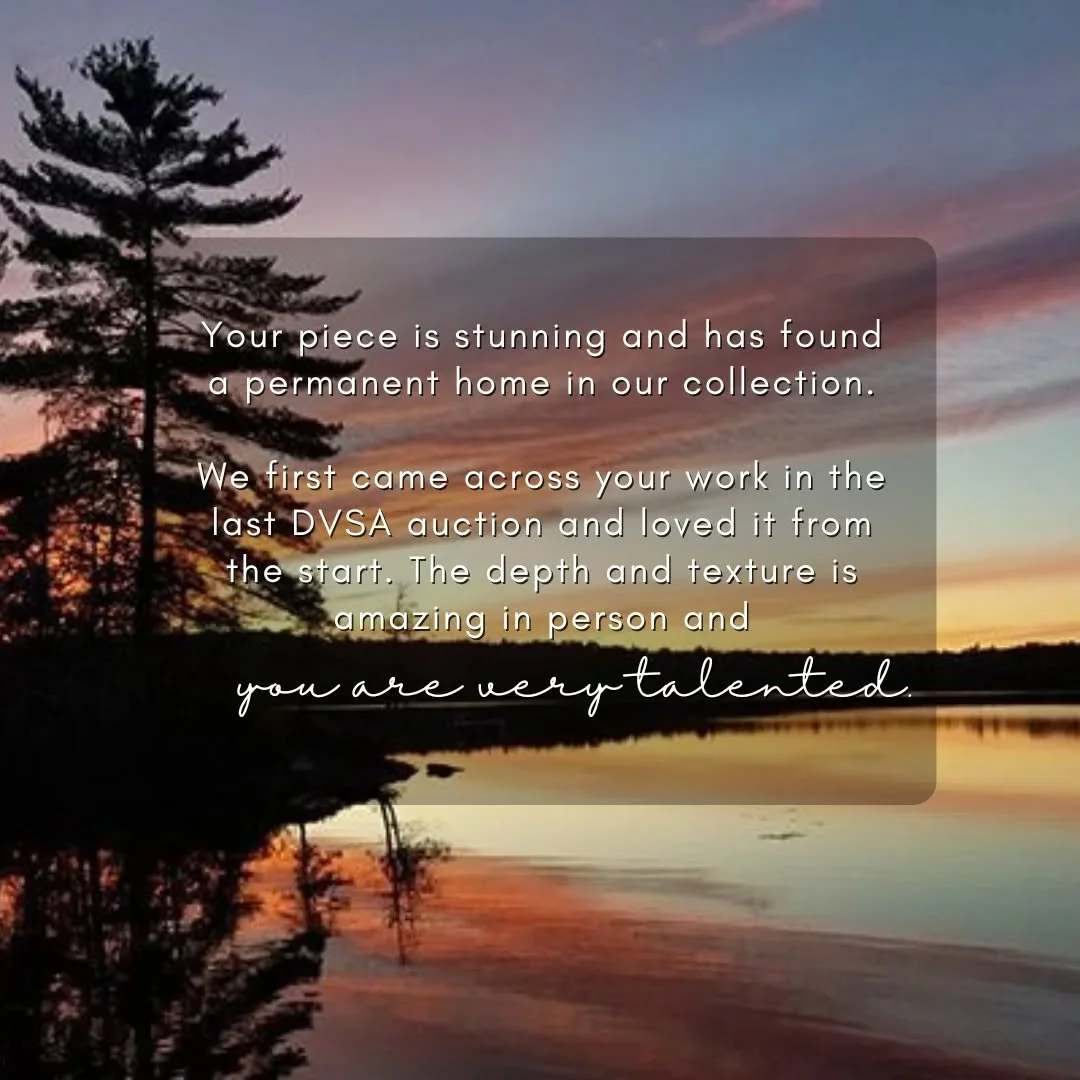 I received this most beautiful note from a collector and it honestly filled my heart. Knowing that my art lives in spaces where it's truly loved is the greatest gift. Thank you to my incredible collectors, your appreciation and support fuels my creat