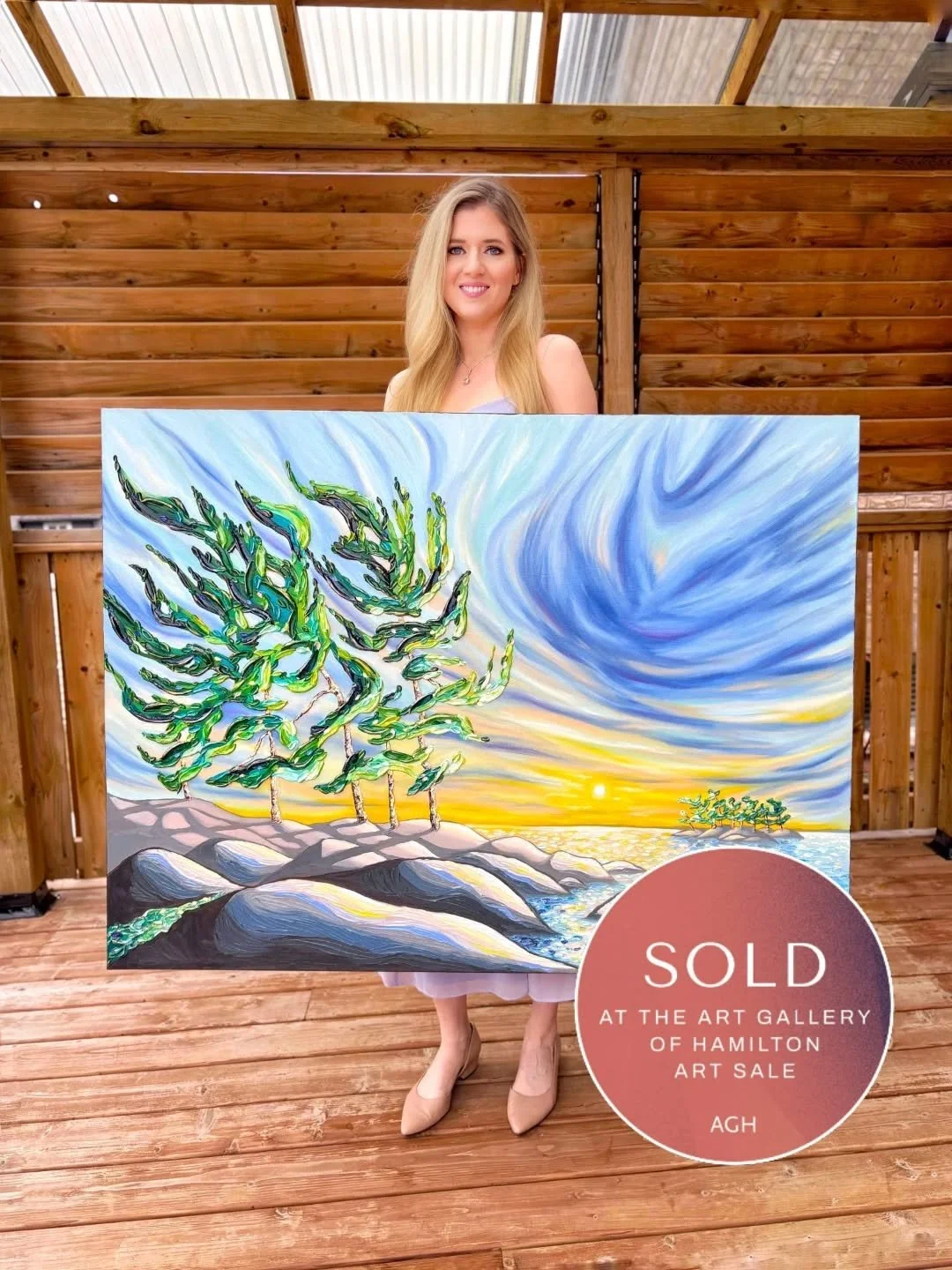 Feeling incredibly grateful and overwhelmed with joy to share that my painting 'The Sky Awakens' has sold at the @agh_art_sales ✨

To have sold 5 out of 6 paintings in the show is something I truly never take for granted. I am forever grateful for th