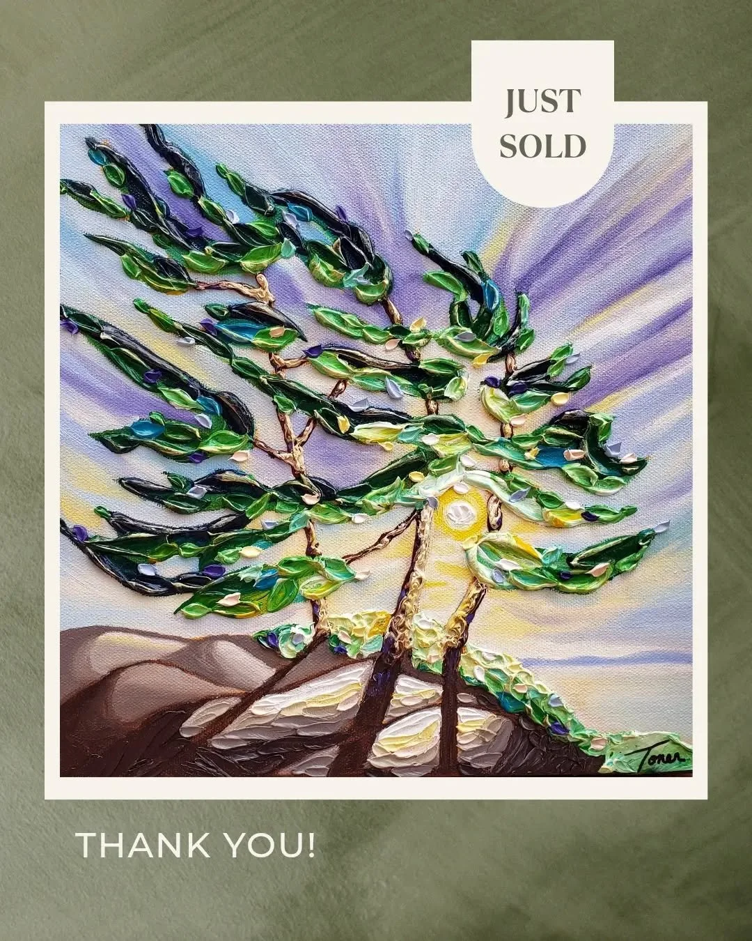 Sold! &lsquo;Gather Round has found a home. Thank you to my new collectors for connecting with my work and to the amazing @crownandpressgalley&nbsp;in Hamilton!

I've always wanted to be a &lsquo;famous&rsquo; artist so thank you for making my dreams