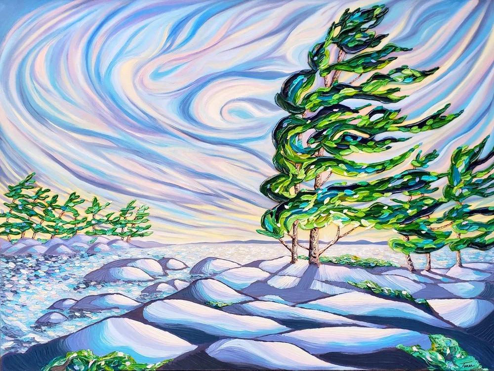 Carpe Diem - 30 x 40" - Oil and acrylic on canvas - *SOLD