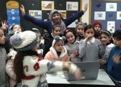 'Shining under lockdown with the Hands Up Project' by Rida Thabet