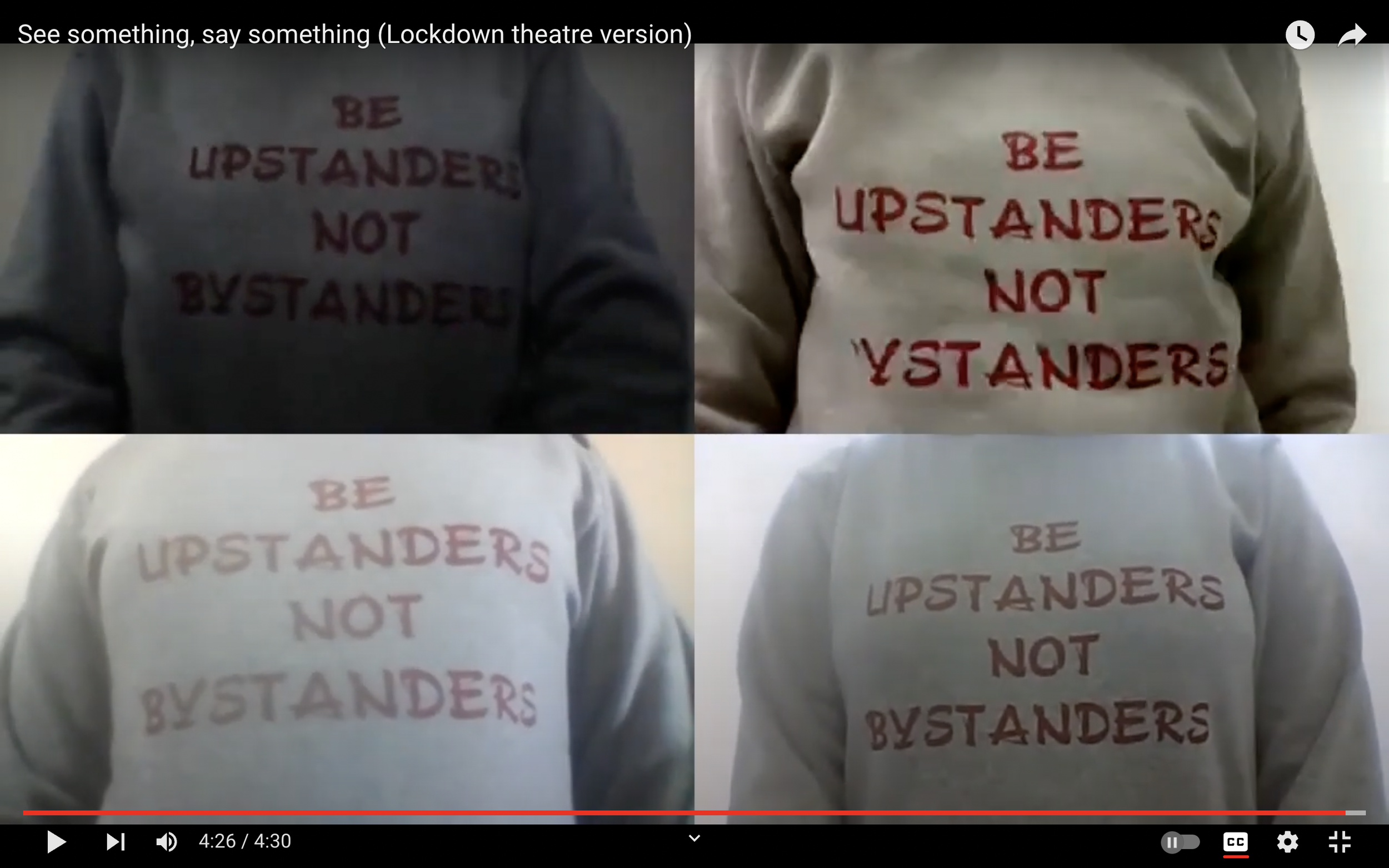 If you SEE something, then SAY something! (NOW!!) 