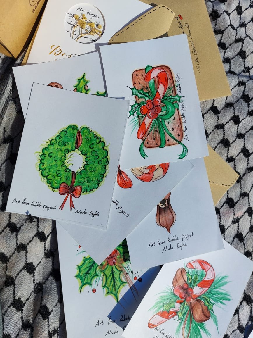 🎨 Daily Update from Nada | Art from Rubble 💕🎄