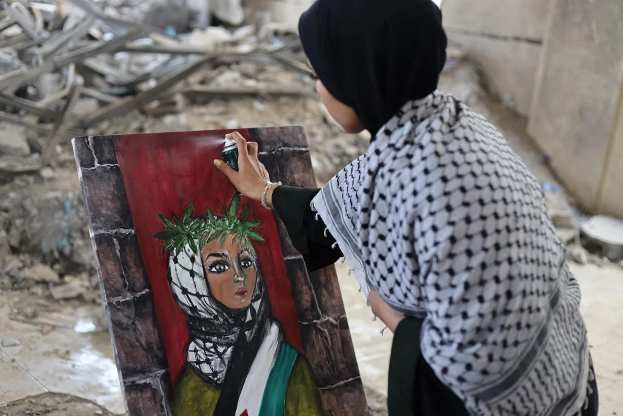 ✨ Daily update from Nada – Art from Rubble 🎨🇵🇸