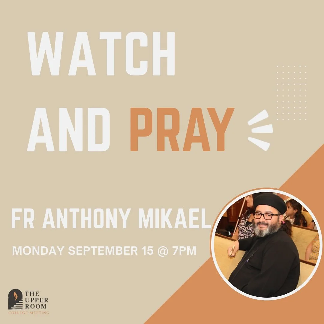 Meeting tonight with Abouna Anthony from St Mary of Egypt! See you tonight at 7pm