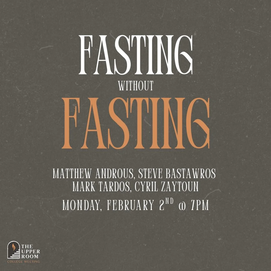 The boys of the Upper Room are preparing us for the fasting season tonight 
See you at 7pm!
