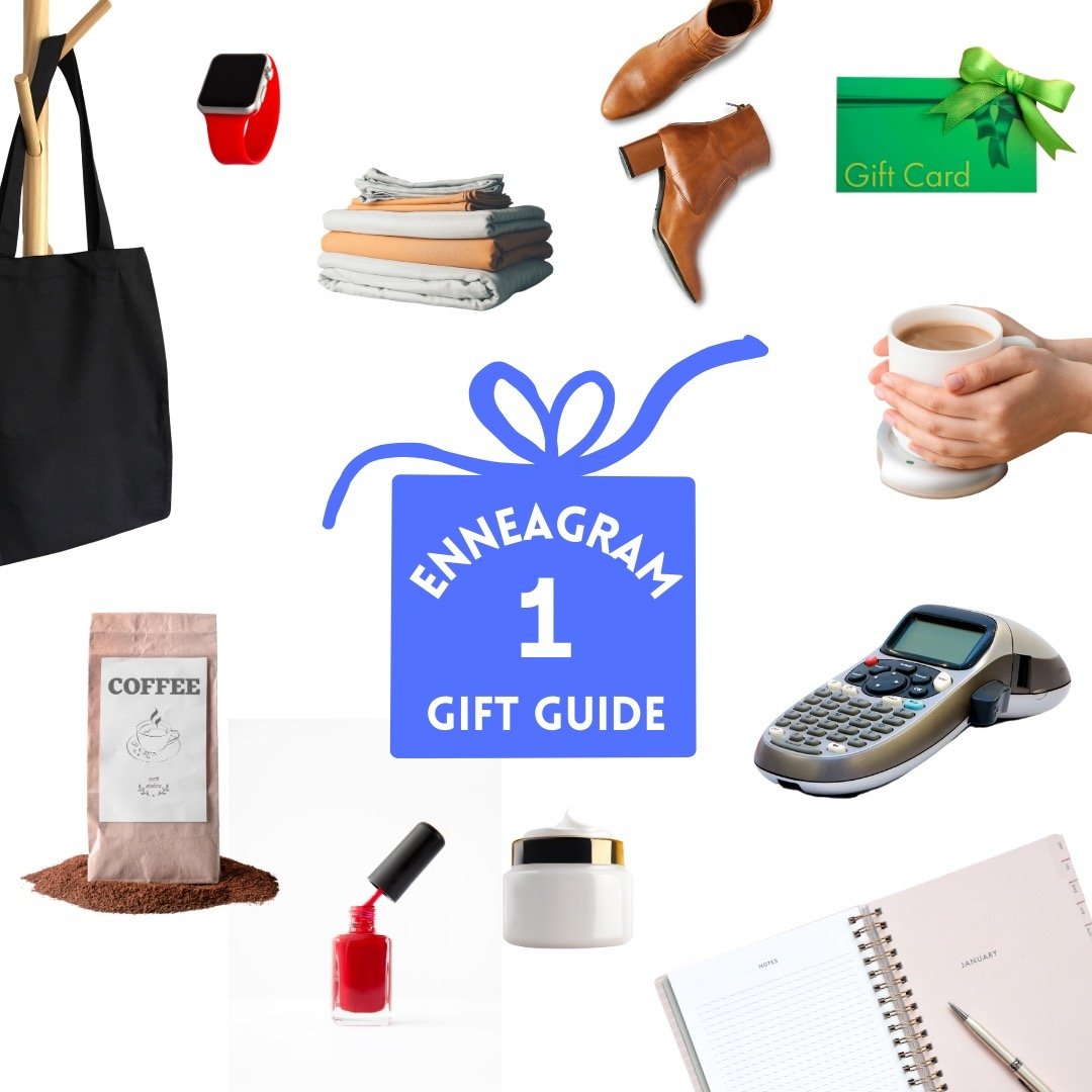 Enneagram 1 Gift Guide: Type 1's will appreciate you shopping from their wish list, and generally like items that align with their purpose. - gourmet coffee or tea 
- their favorite skin care or beauty items 
- planner, bullet journal or other organi