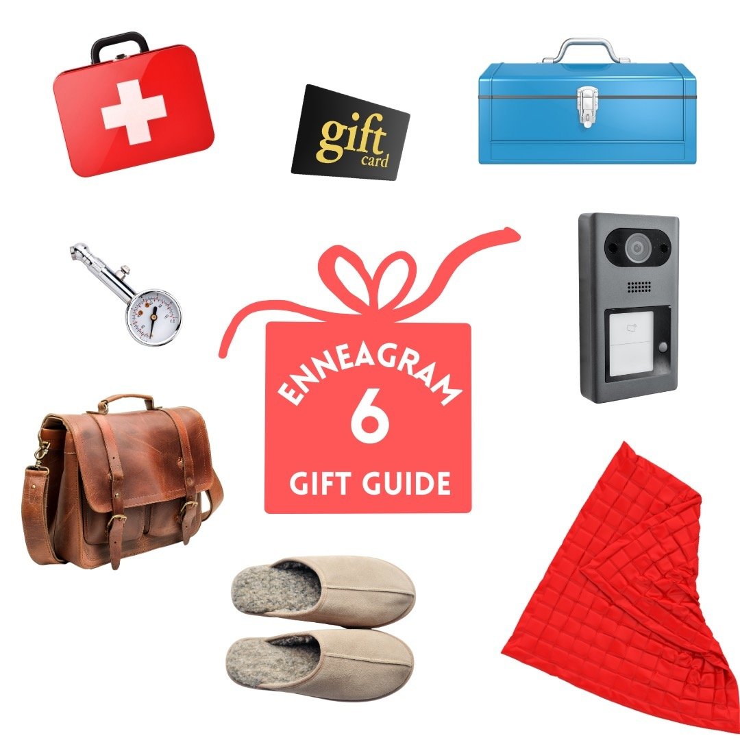 Enneagram 6 Gift Guide: these types will appreciate practical gifts and items that will offer comfort and preparedness for all that life offers. 
- emergency or first aid kit 
- gift card for a restaurant or food delivery 
- tools and/or toolbox 
- s