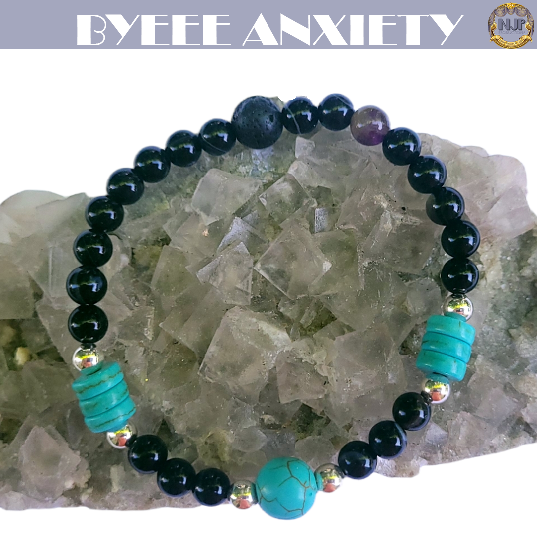 Anti-Anxiety Bracelet - Lepidolite, Blue Lace Agate, Black Onyx – Soul Gifts