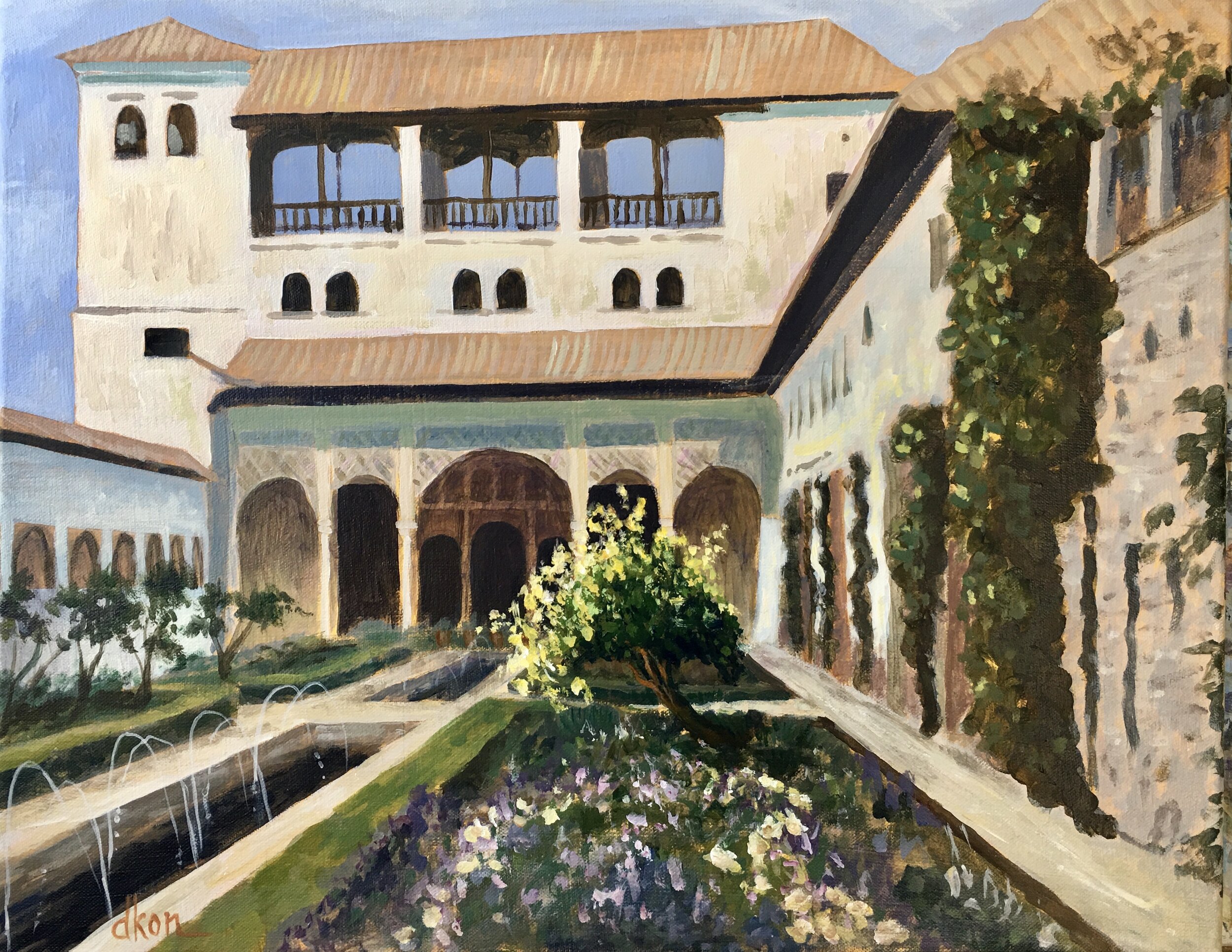 Alhambra's pomegranate tree dreaming