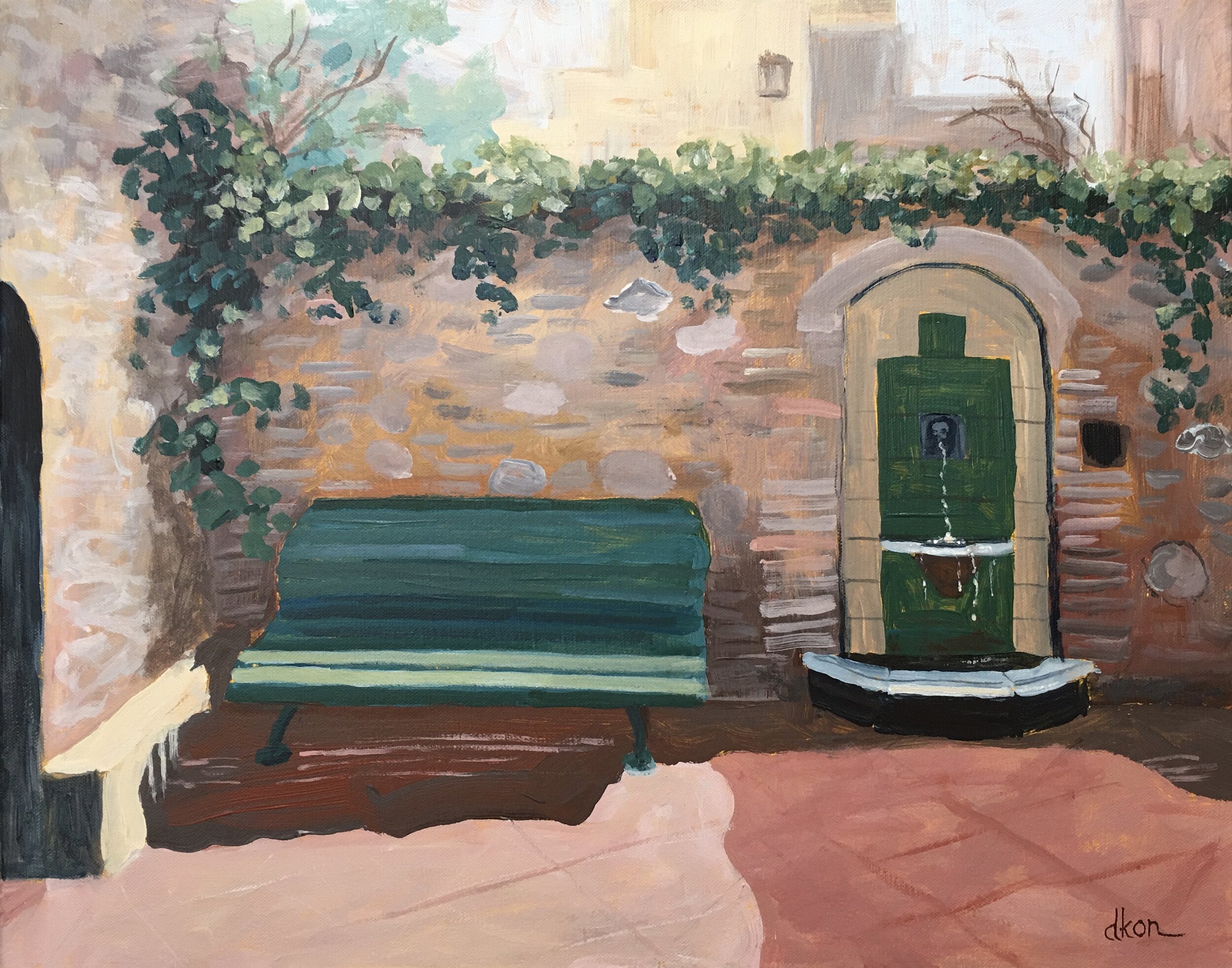 A water fountain in Figueres