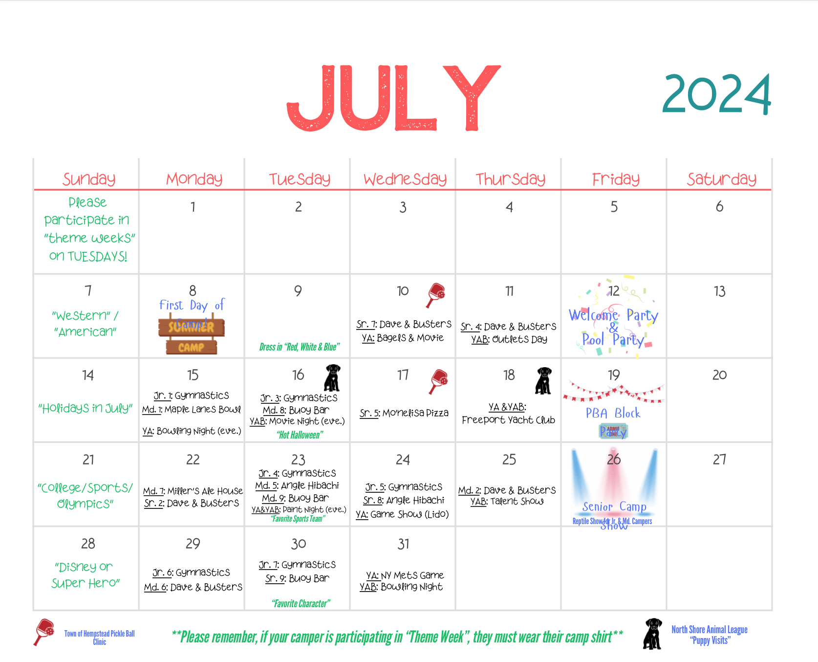 Anchor Calendar — Anchor Program Fund