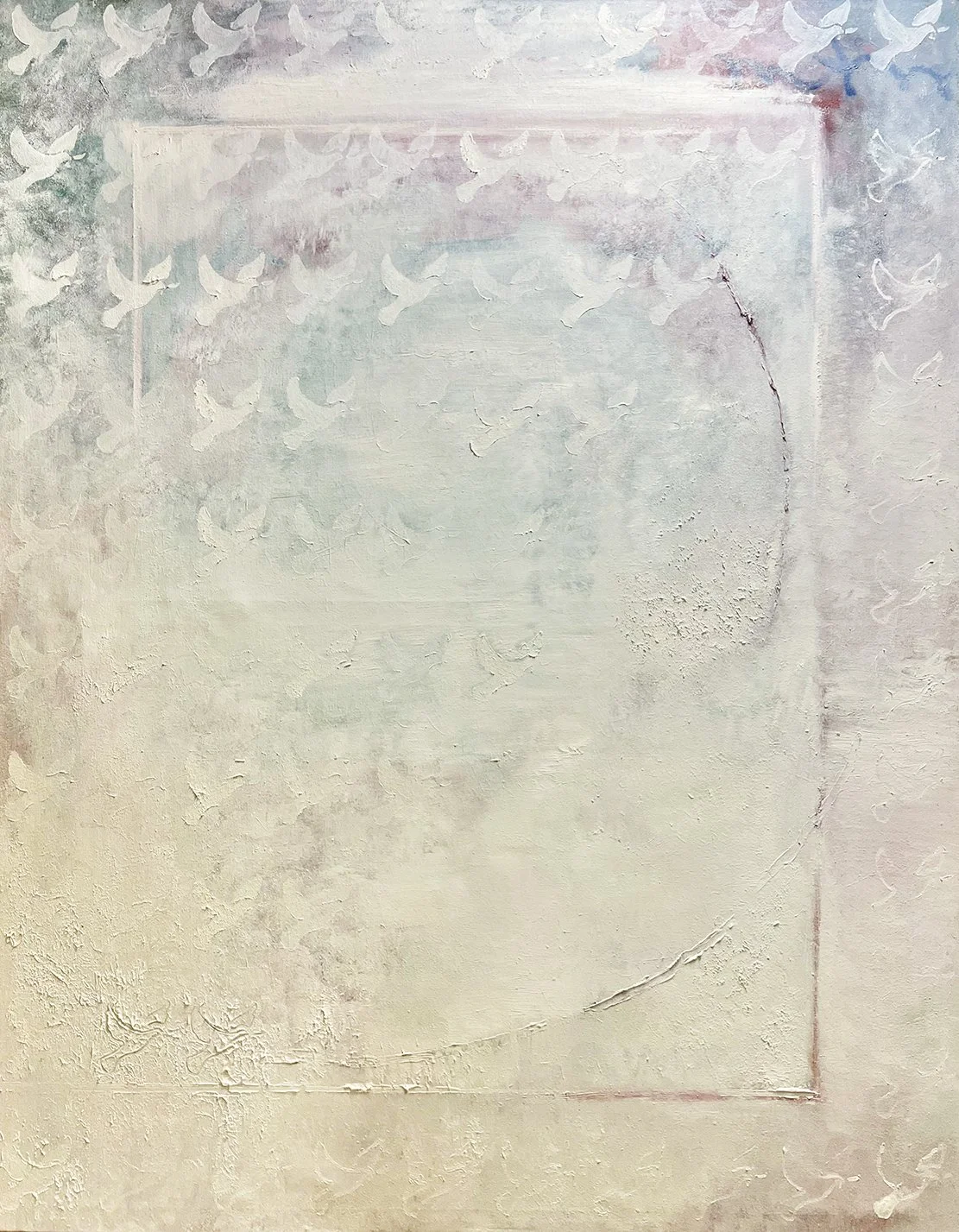 Doves #8 (Spirals), 60x47", $3400