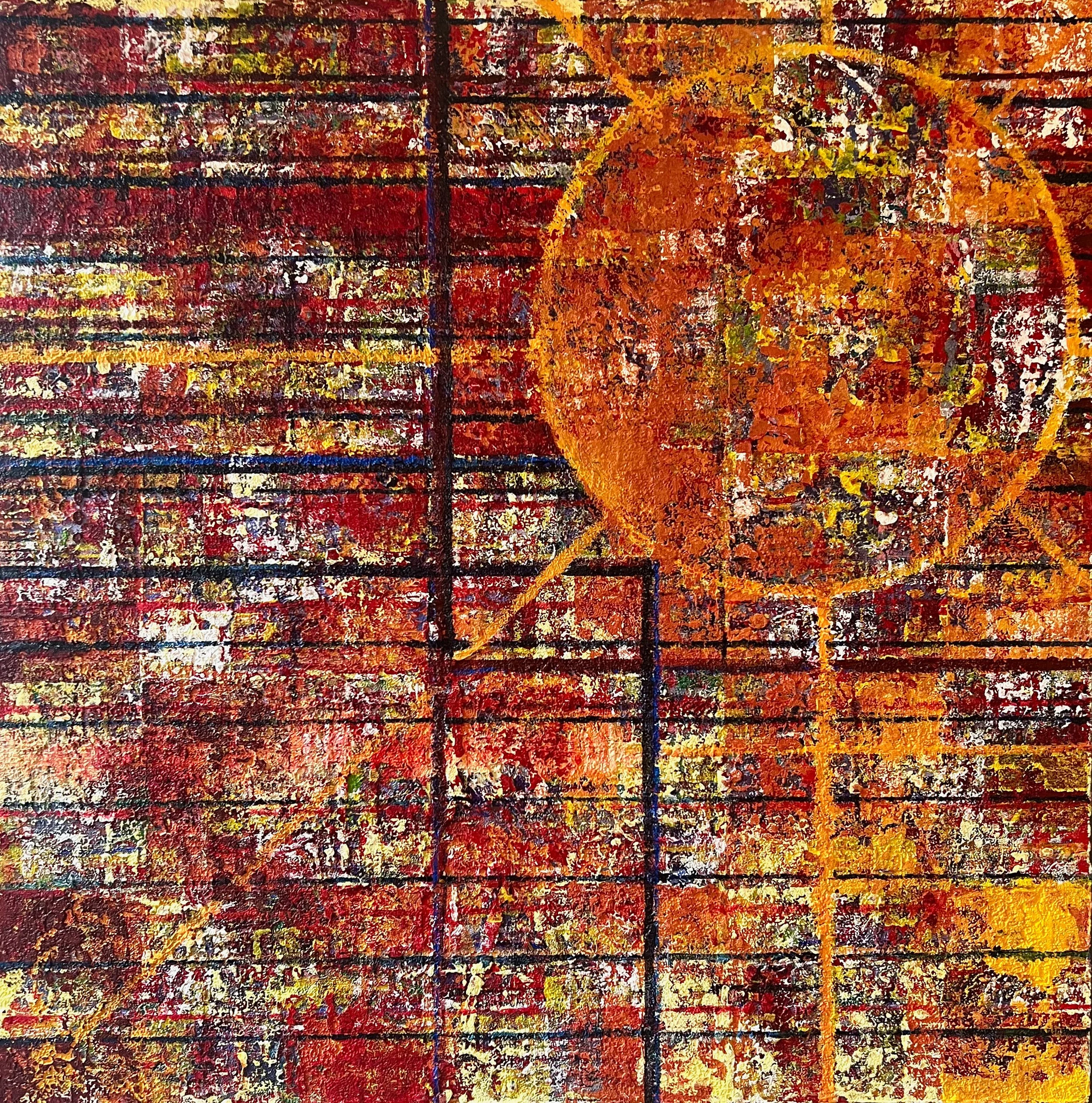 Woman in the Sun, 36x36", $1900, at Domicile Gallery