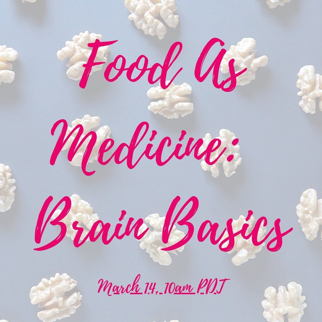 Come join me, Dr. Erin Presant, board certified Neurologist, Movement Disorders Specialist and Culinary Medicine Specialist for this one time, Brain Basics class. &nbsp;On Tuesday, March 14 at 10am PDT I will be leading a virtual,&nbsp;Brain Basics c