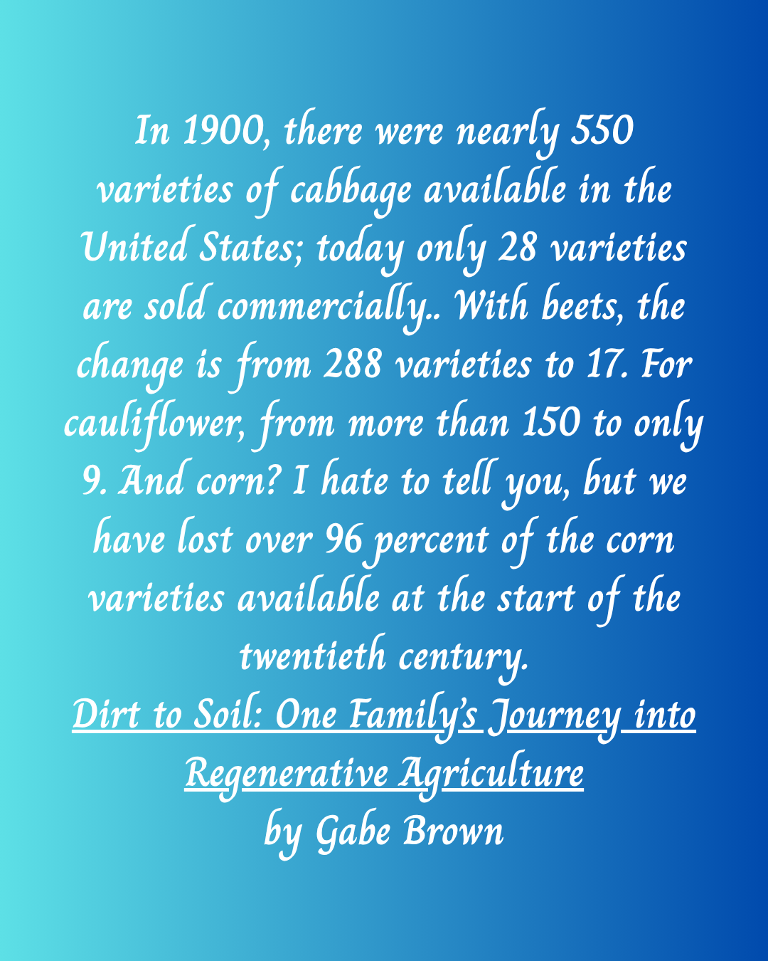Dirt to Soil: One Family’s Journey into Regenerative Agriculture