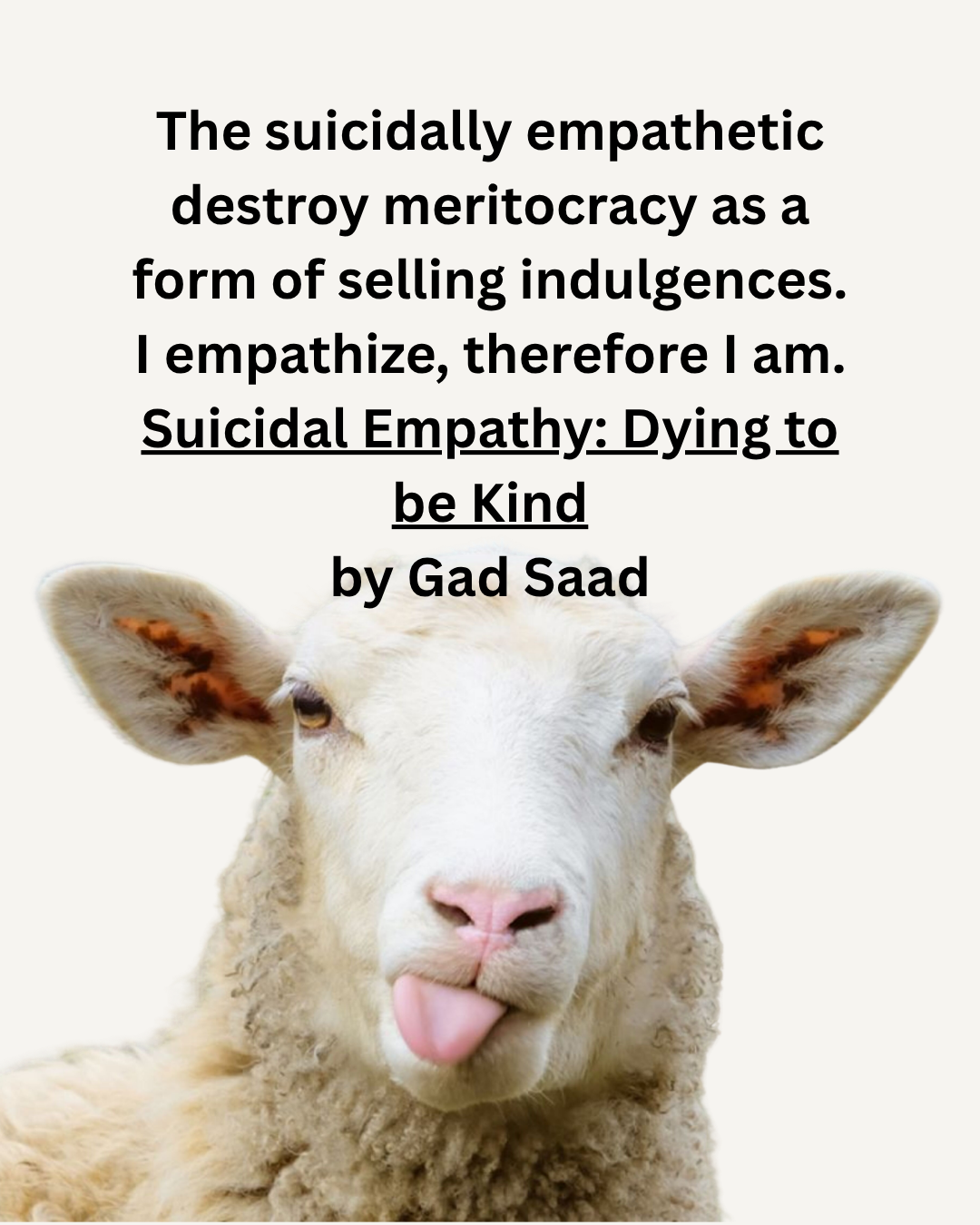 Suicidal Empathy: Dying to be Kind