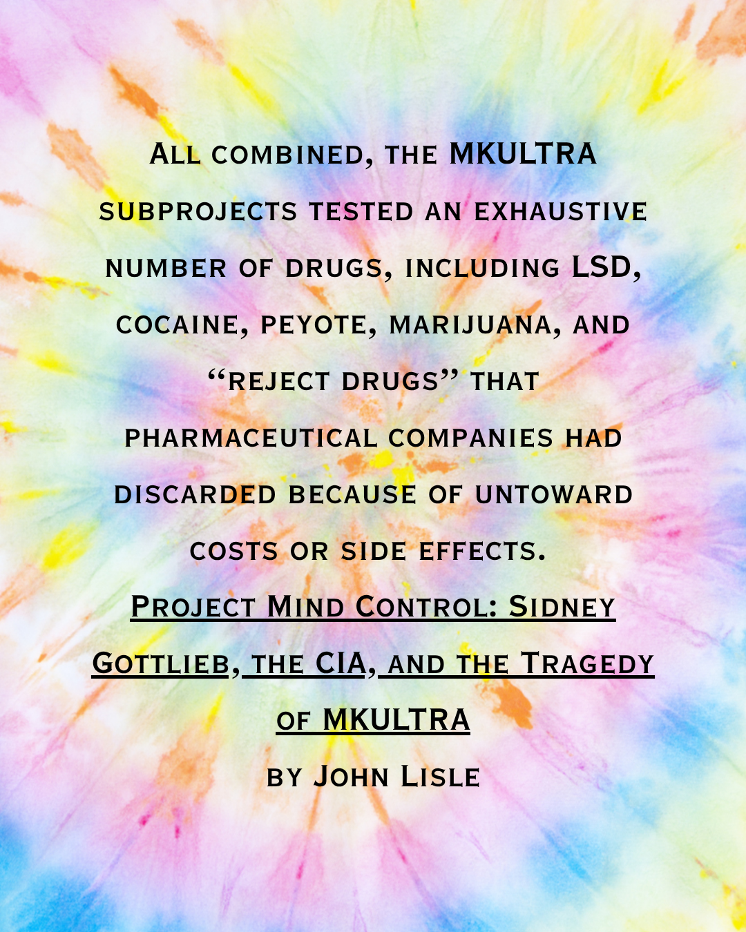 Project Mind Control: Sidney Gottlieb, the CIA, and the tragedy of MKULTRA
