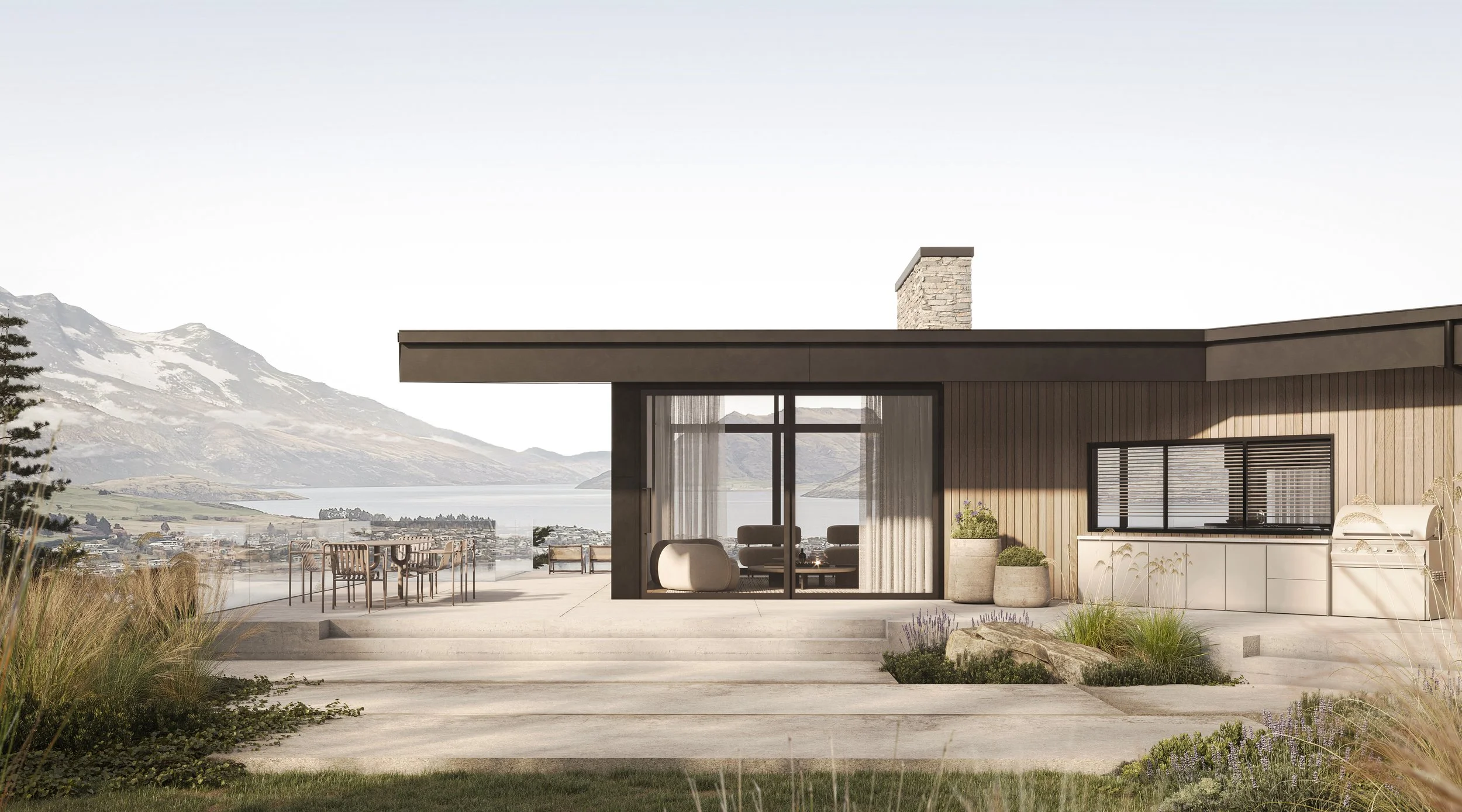 Compound Construction in Queentown NZ, partnered with JTB Architects for this high-end residential building
