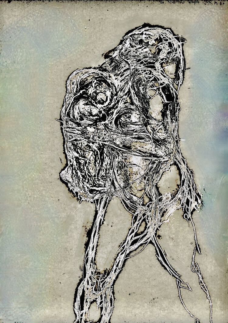 Madre en blanco y negro 2, series of 12, 2021