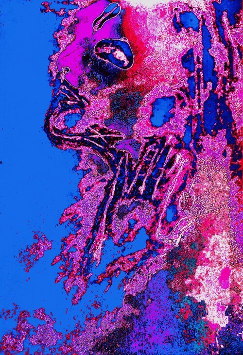 Melting Head 1 # 21, series of 30, 2020