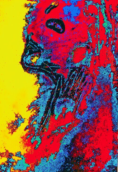 Melting Head 2 # 1, series of 42, 2020
