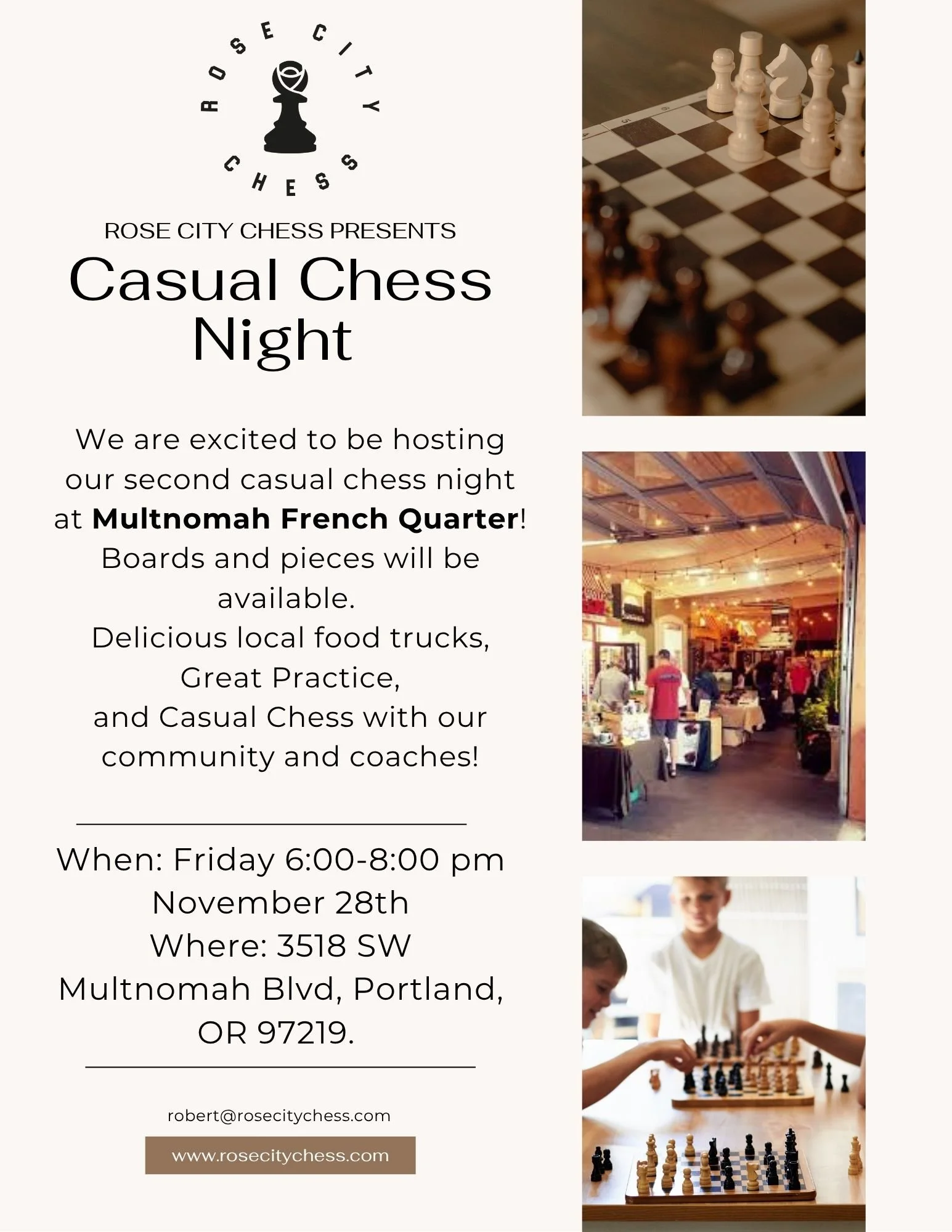 Casual Chess Night: 11/28