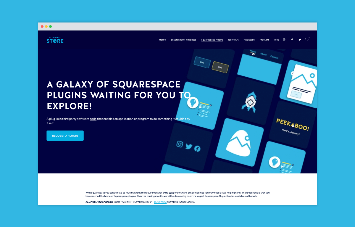 PixelHaze Squarespace Plugins