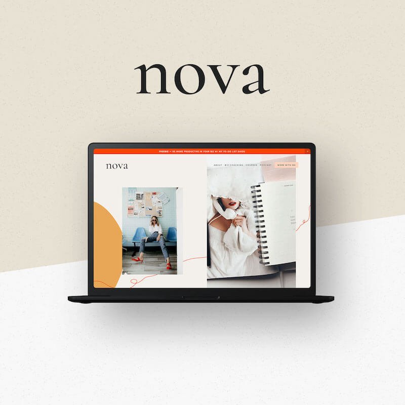 Nova Squarespace Template by Big Cat Creative