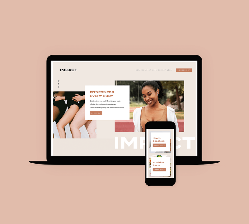 Impact Squarespace Template by GoLive