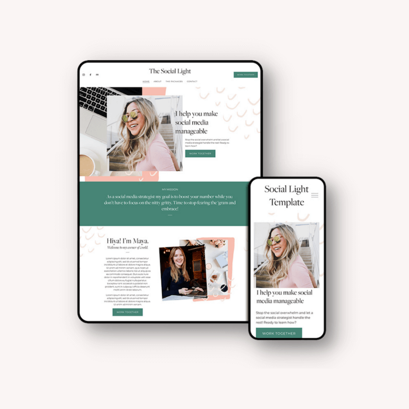 The Social Light Template by 23&amp;9 Creative