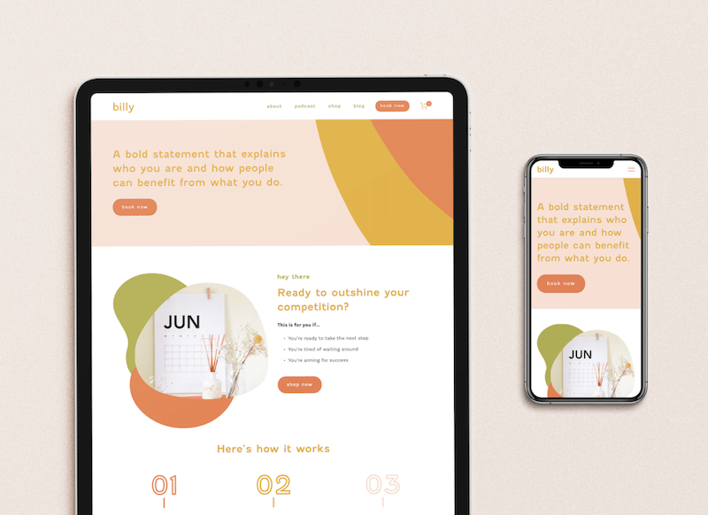 Billy Template by Blooming Design Co.