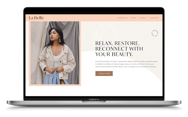 La Belle Squarespace Template by The Styled Square