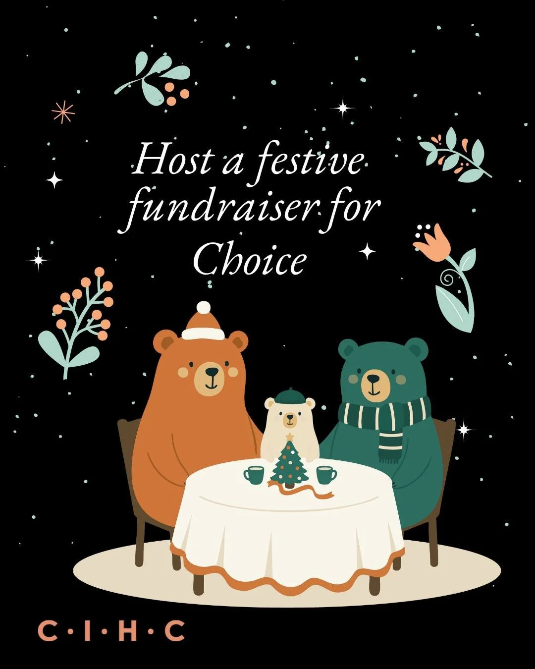 Gathering with friends and loved ones this festive season? 🎁🎄❄️

Instead of participating in holiday overconsumption why not support local community-based resources, like reproductive justice and abortion care?

Support Choice in Health by hosting 