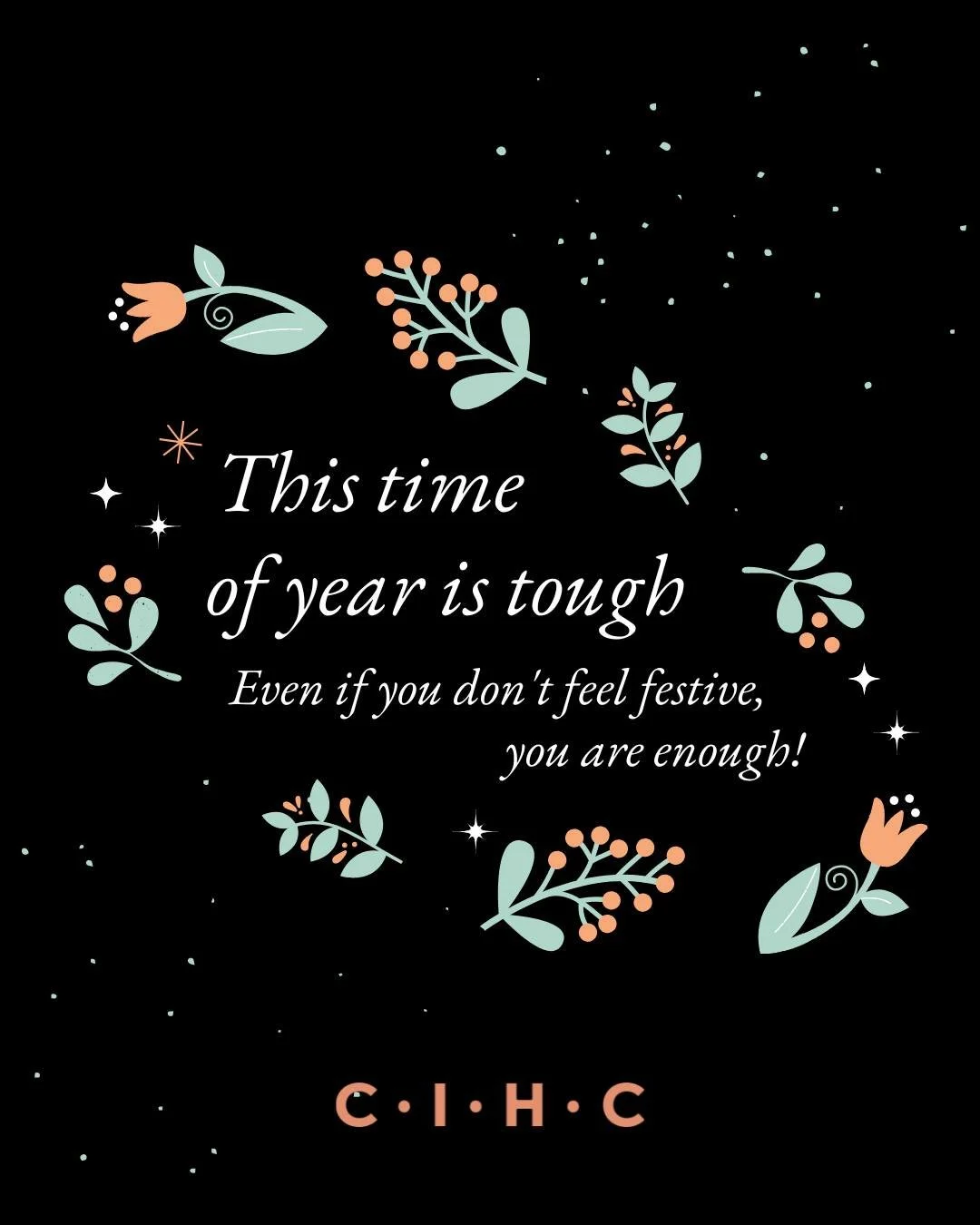 Whether you are surrounded by loved ones or giving yourself space for peace and quiet, we hope you can honour your needs this holiday season. This is a reminder to show up just as you are. You are enough.

Wishing you a restful holiday from Choice in