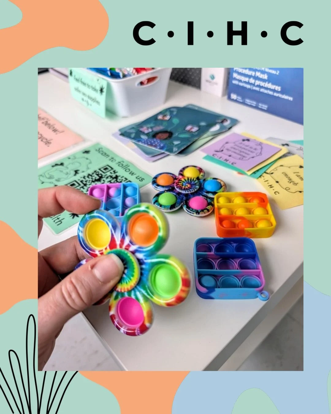 We take your comfort into account at Choice in Health. We have activities in our waiting area and restorative room to help quiet your mind or keep your hands busy.

We have fidget spinners and stress balls available because we know that for some folk