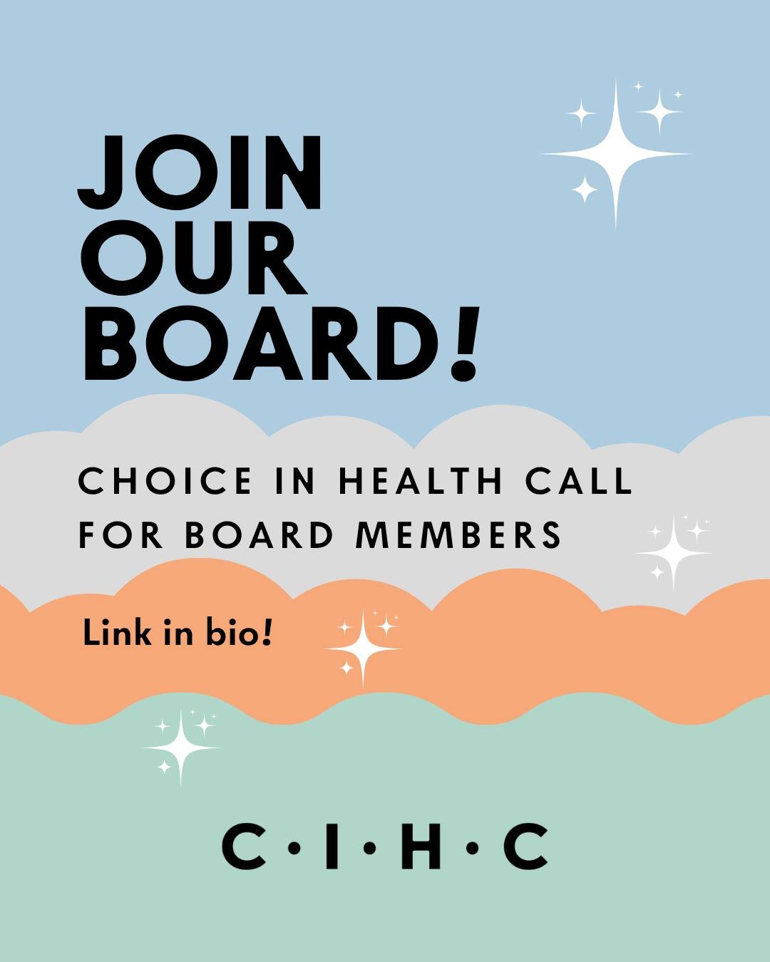 CIHC is looking for a new Board member who is committed to reproductive justice and abortion access in Ontario! 

If you have a commitment to pro-choice philosophy and equity, please consider applying. Link in bio.

Image Description: Background of h