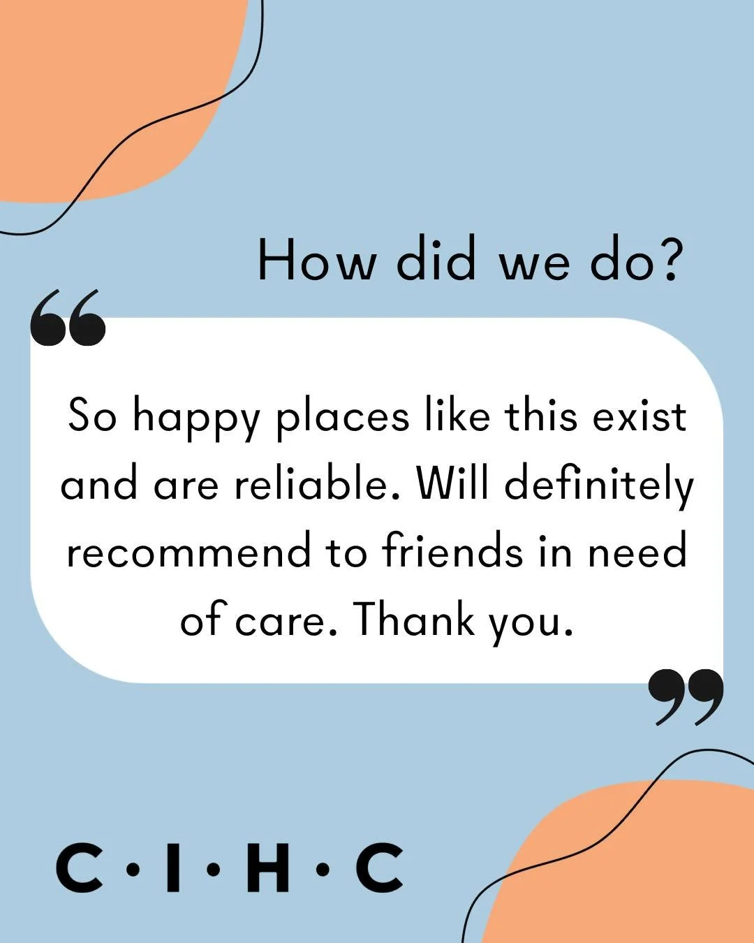 Whether you tell us in person, through our website, or on google, the time you take to give us feedback is important and we don't take it lightly.

Click the guide in our linktree to learn how to share an anonymous google review.
Your voice is valid.