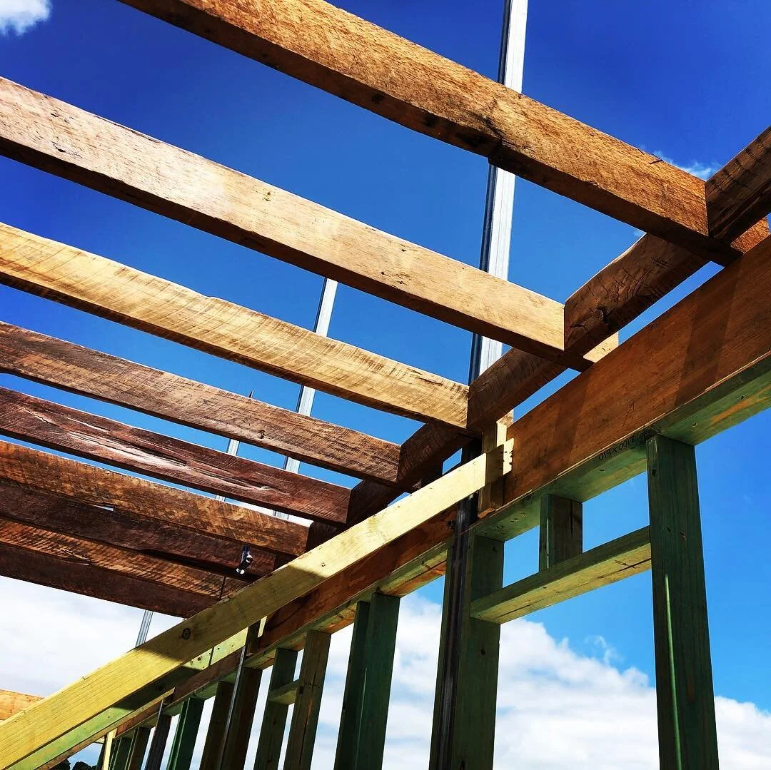 Cover the new and expose the old.
#hardwork #recycledhardwood #dreamhome #currumbinvalley #goldcoastbuilder #newbuild