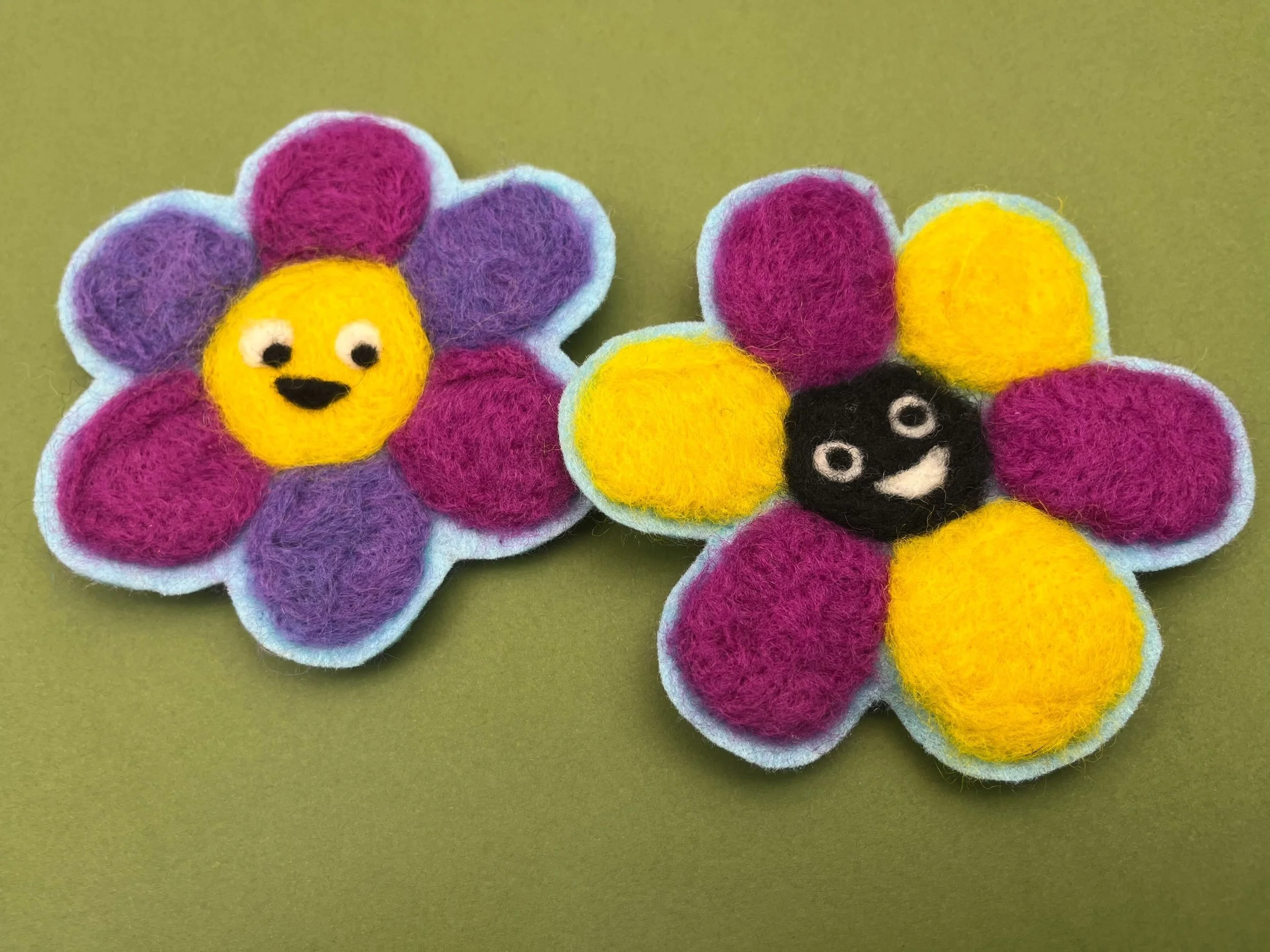 Felted Flower Patches • North Easton, MA Library 