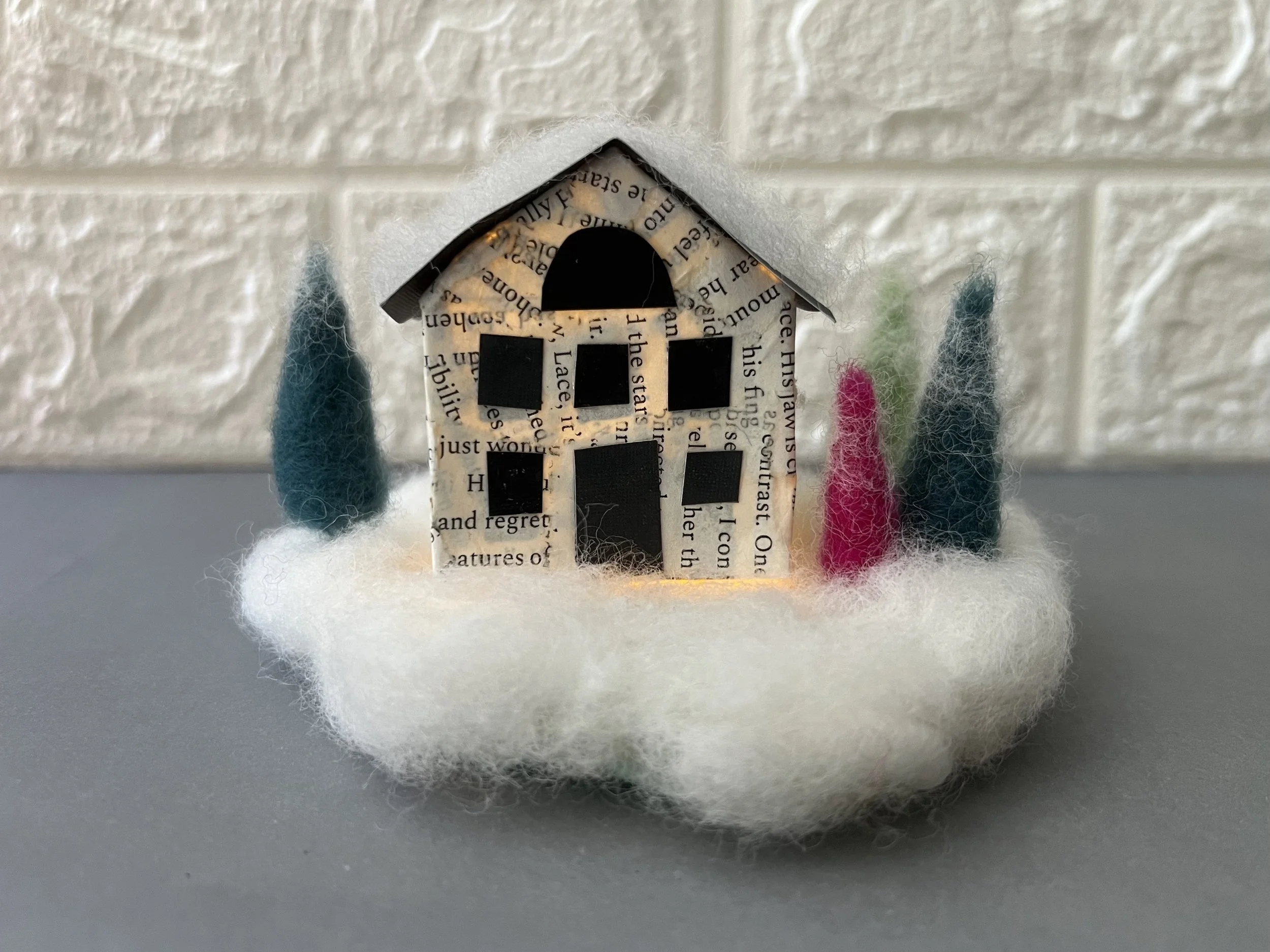 Snowy House Luninaria • Revere, MA Library