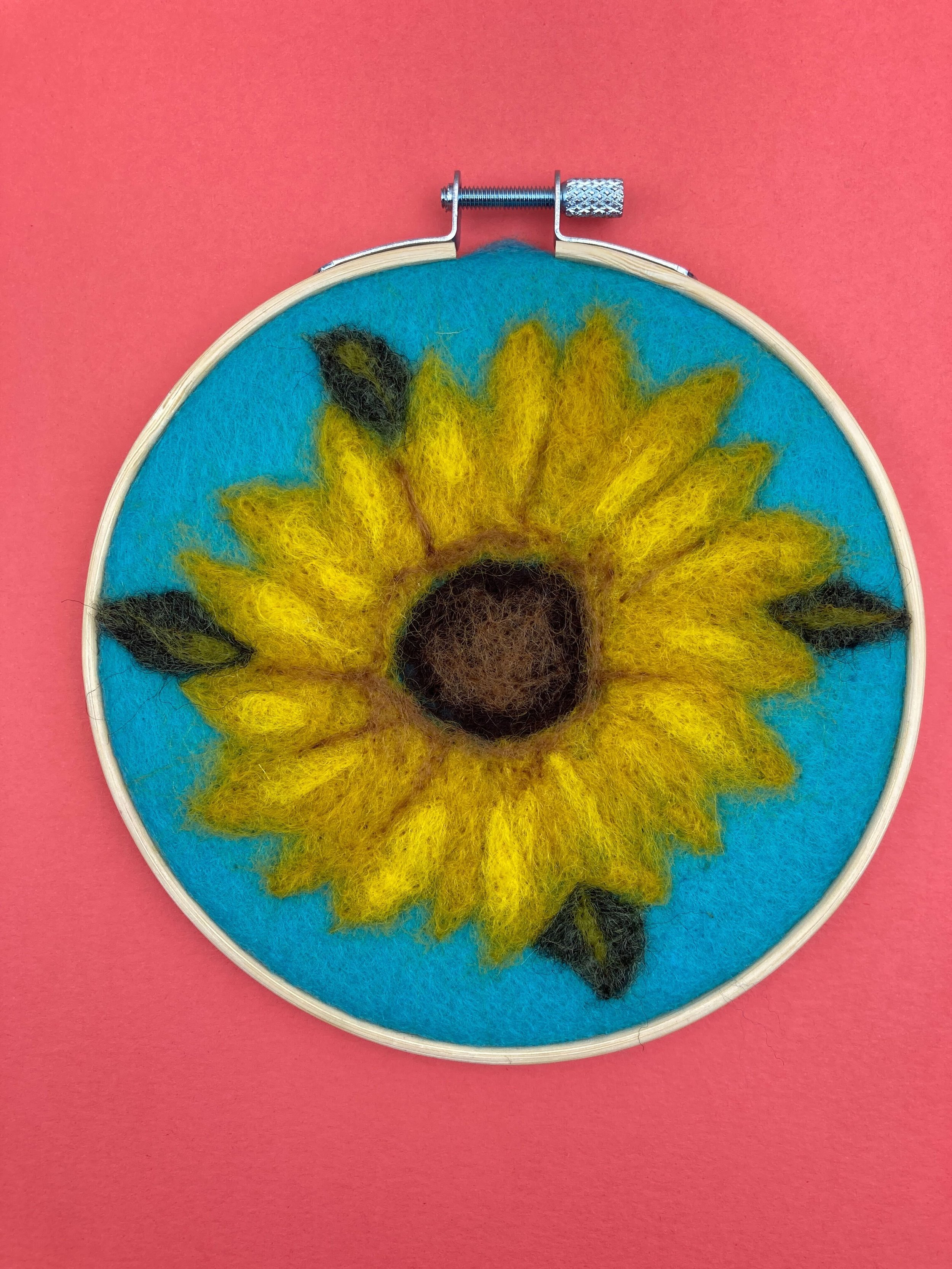 Felted Sunflower