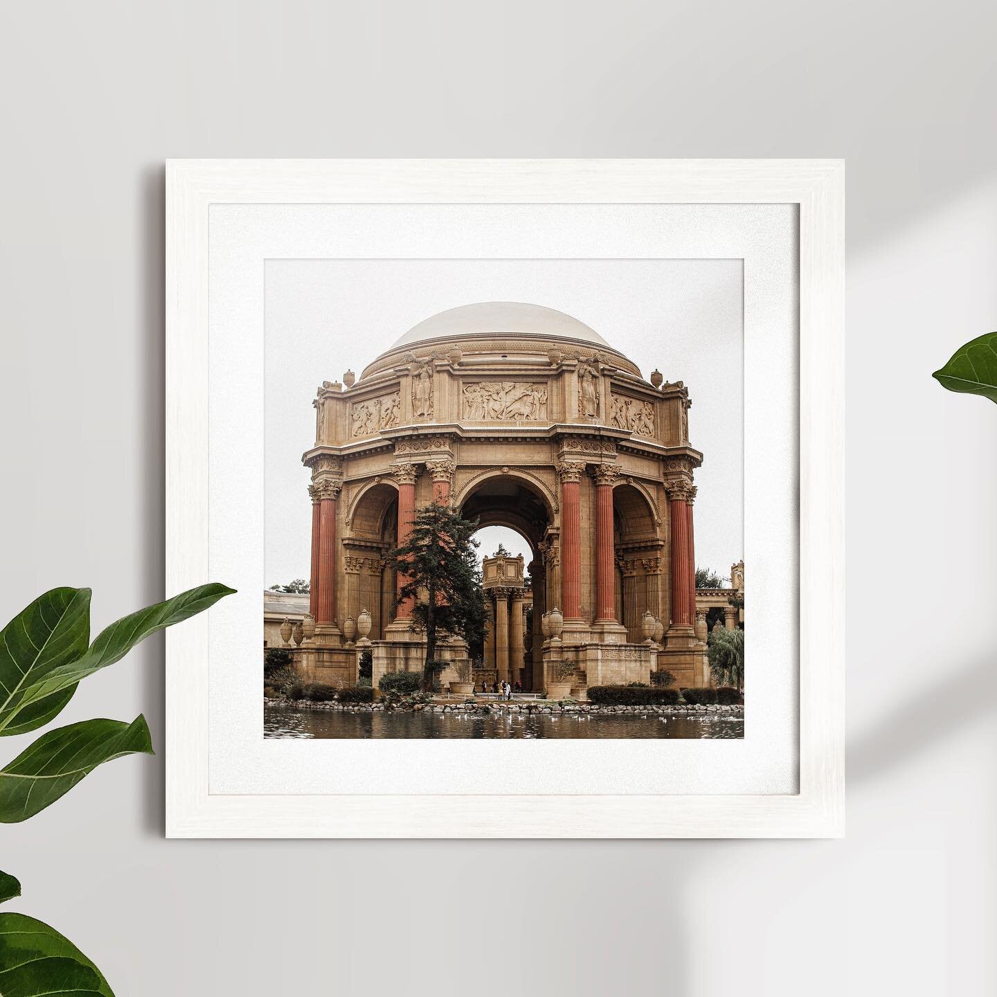 Framed Photo of the Palace of Fine Arts in San Francisco - 12x12 or 8X8 / black or white frames available on Etsy #walldecor #homedecor #framedprints #freedelivery #etsyshop #giftideas #sf #travelphotography #travel #fineartphotography #sanfrancisco 
